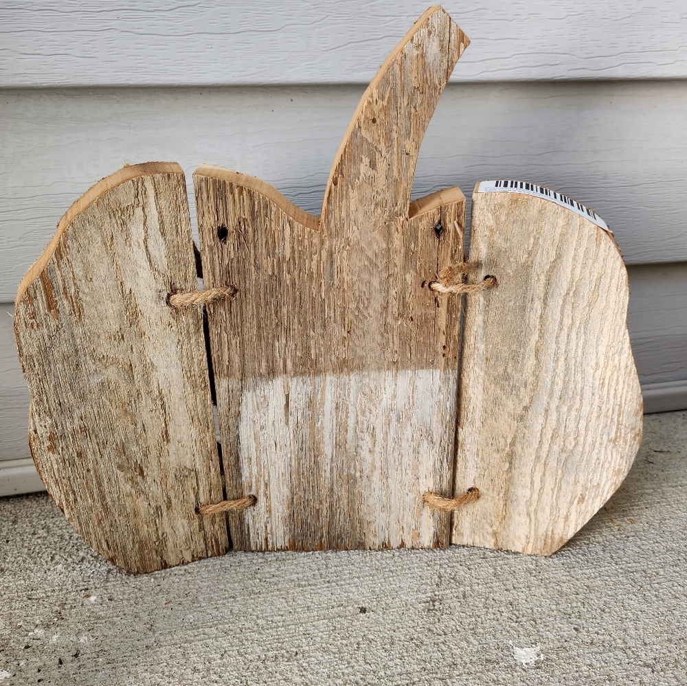 Barnwood pumpkins set Halloween Fall Decor